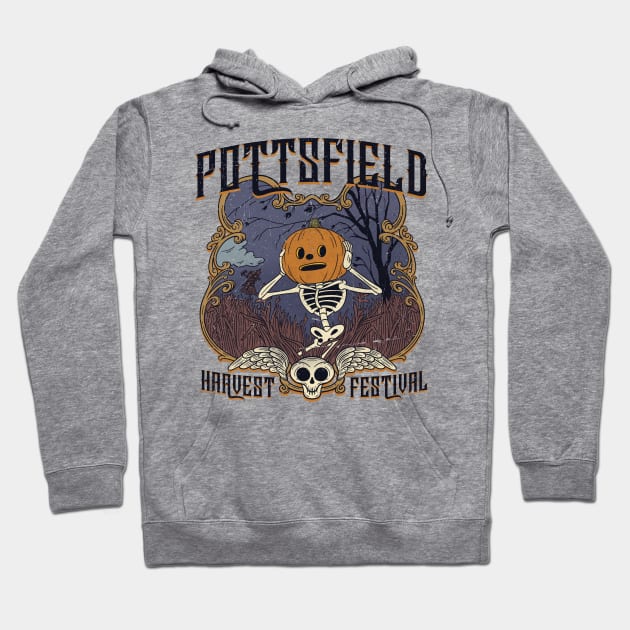 Over the Garden Wall - Pottsfield Harvest Festival Hoodie by RetroPandora